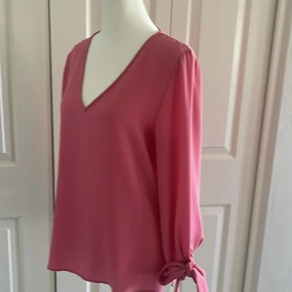 Cece Tie Sleeve Top - Desert Rose - Small - NWOT - Picture 5 of 6
